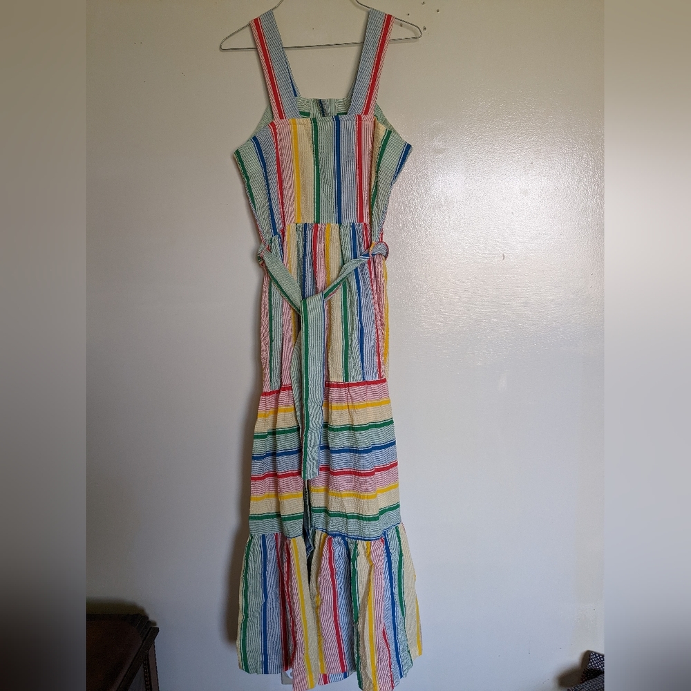 1970s rainbow maxi dress - Picture 3 of 4